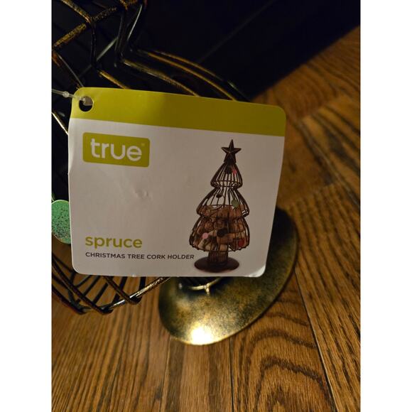 True Spruce Christmas Tree Wine Cork Holder New Bronze - Picture 6 of 9